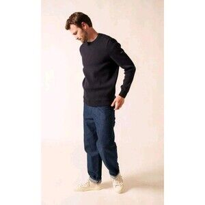 Saint James Cancale Sailor Jumper Navy Blue XL France Wool Fisherman Sweater